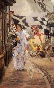 James Tissot A Fete Day at Brighton oil on canvas
